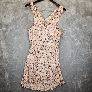 Forever 21 Summer Dress Womens Large Floral Ruffle Lightweight Feminine